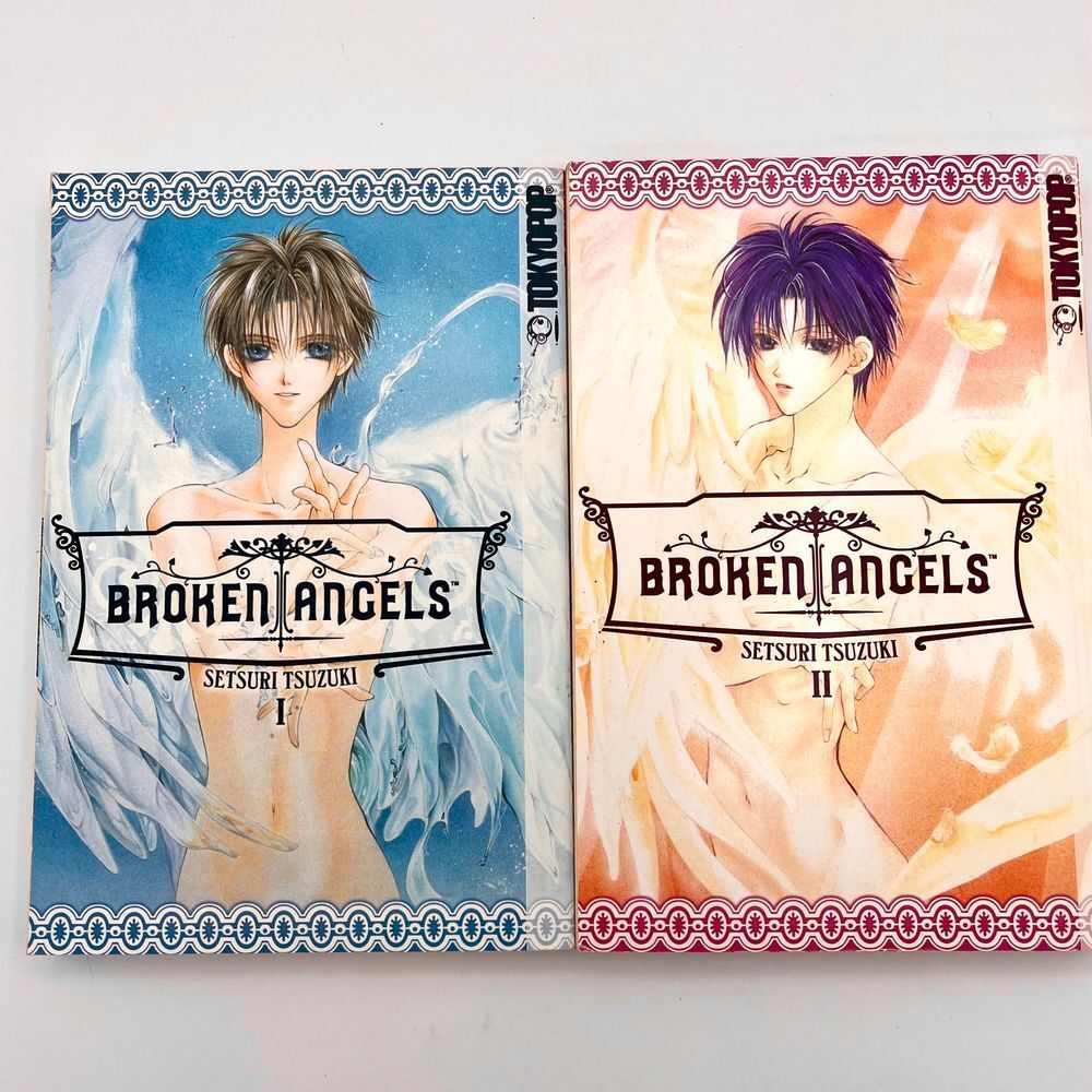 Broken Angels Volume 1 & 2 Lot Manga Books Setsuri Tsuzuki English Out of Print